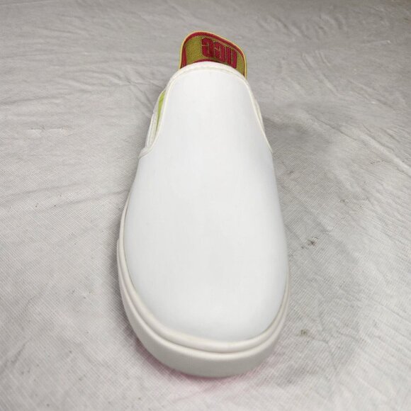 UGG Women's Size 5 Aivey Slingback Leather Shoes Slip On White Green  116 - Picture 7 of 11